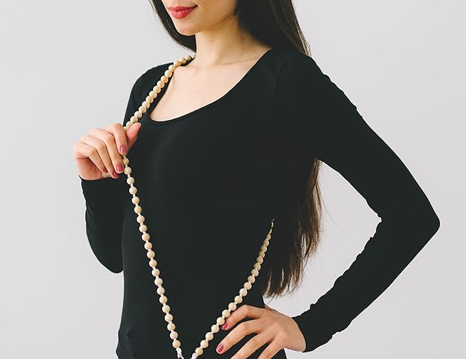 Nedimoo Handykette Naturperle helles Braun